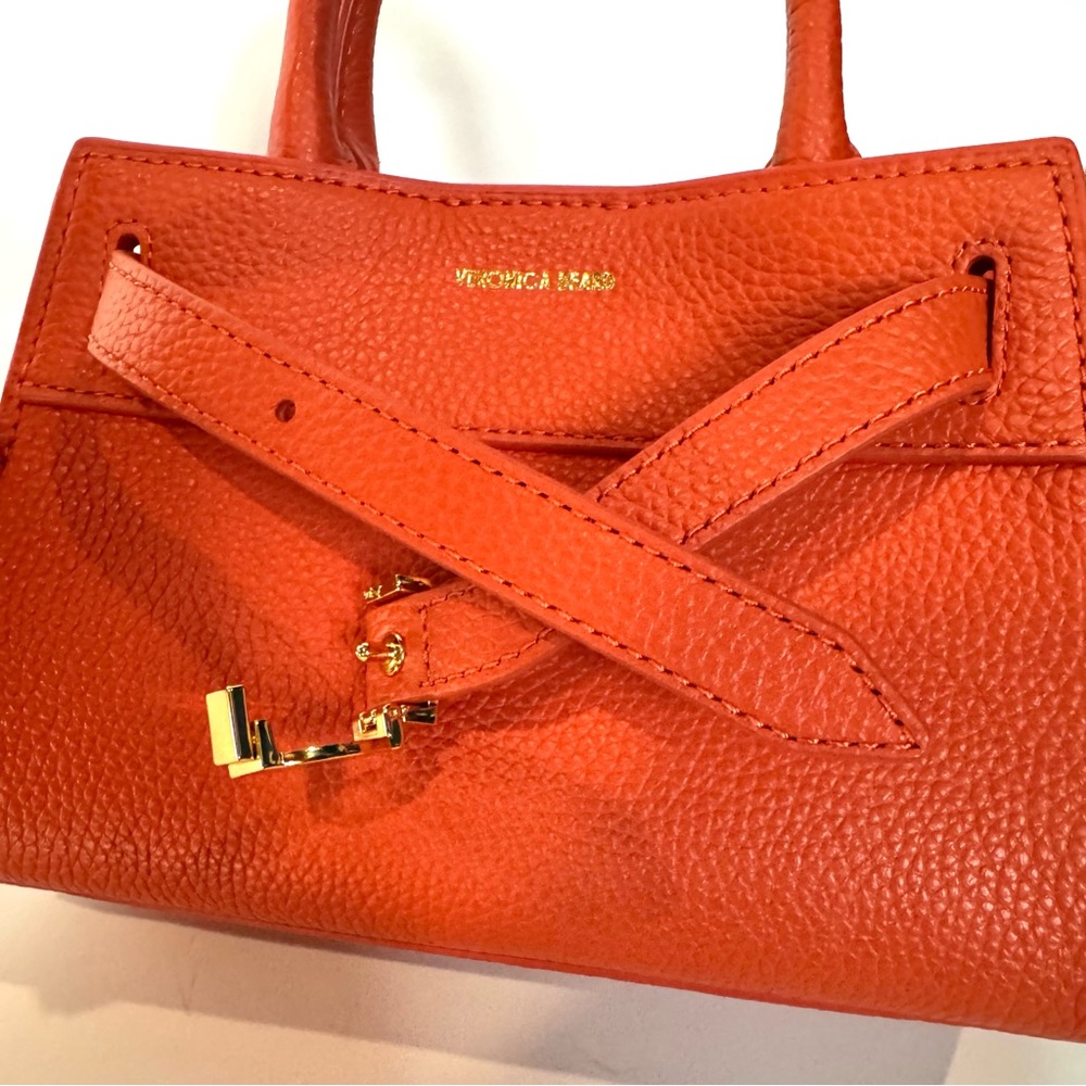 Veronica Beard Mini Dash Bag in Persimmon Orange - Picture 10 of 12